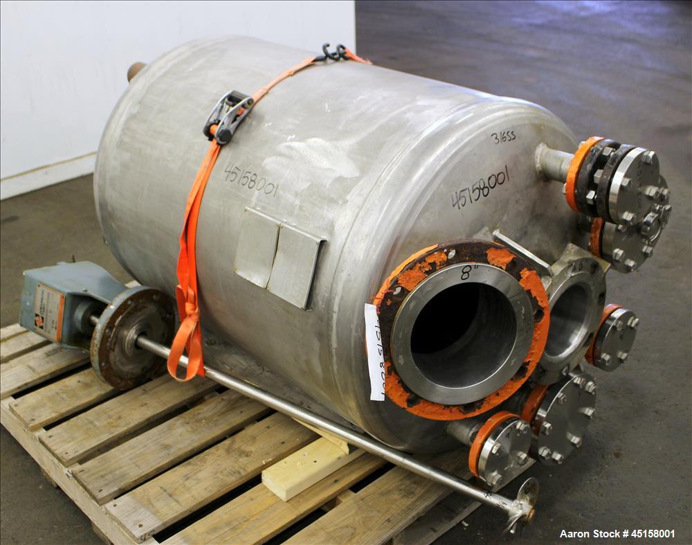 Used 400 Liter Stainless Steel Gaston County Pressure Tank, Model PMGA4-14,