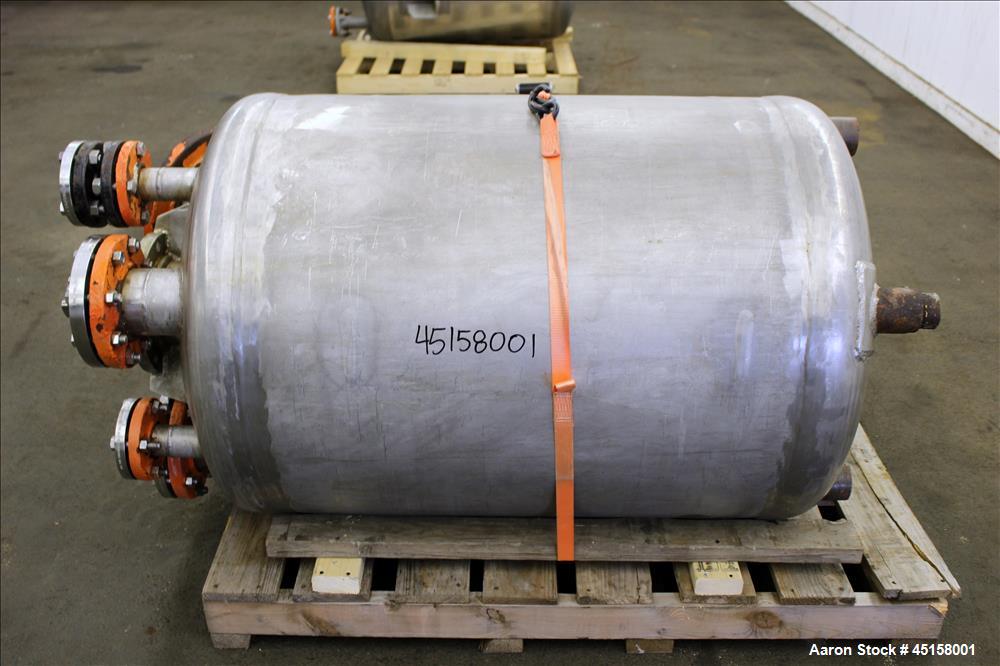 Used 400 Liter Stainless Steel Gaston County Pressure Tank, Model PMGA4-14,