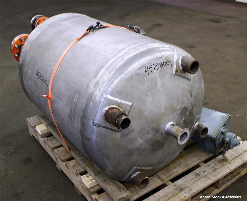 Used 400 Liter Stainless Steel Gaston County Pressure Tank, Model PMGA4-14,
