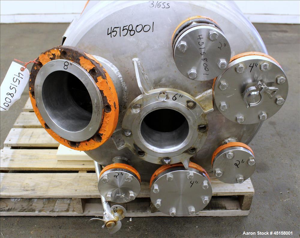 Used 400 Liter Stainless Steel Gaston County Pressure Tank, Model PMGA4-14,