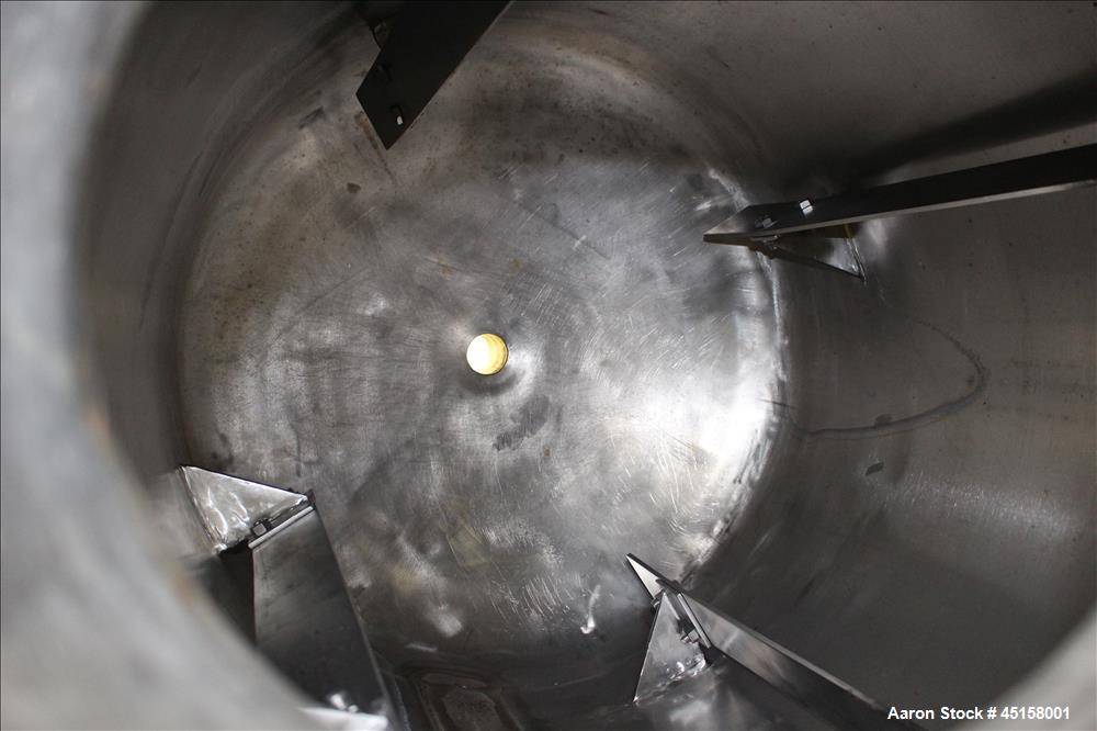 Used 400 Liter Stainless Steel Gaston County Pressure Tank, Model PMGA4-14,