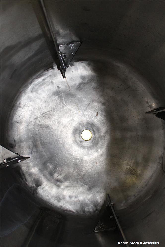Used 400 Liter Stainless Steel Gaston County Pressure Tank, Model PMGA4-14,