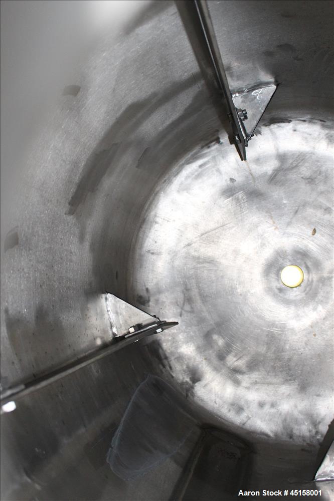 Used 400 Liter Stainless Steel Gaston County Pressure Tank, Model PMGA4-14,