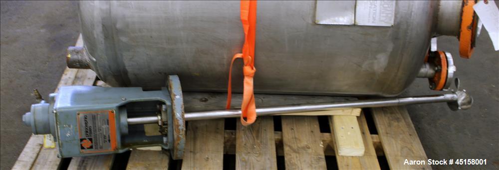 Used 400 Liter Stainless Steel Gaston County Pressure Tank, Model PMGA4-14,
