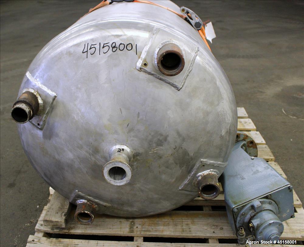 Used 400 Liter Stainless Steel Gaston County Pressure Tank, Model PMGA4-14,