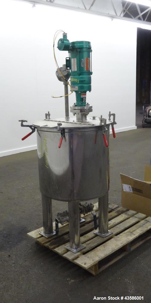 Used Graco Mixing System consisting of: (1) 45 Gallon Stainless Steel Graco Tan