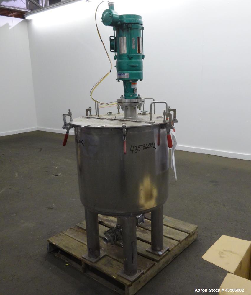 Used- Graco Mixing System consisting of: (1) 45 Gallon Stainless Steel Graco Tan