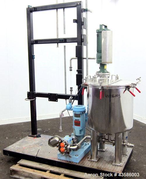 Used Graco Mixing System consisting of: (1) 45 Gallon Stainless Steel Graco Tan