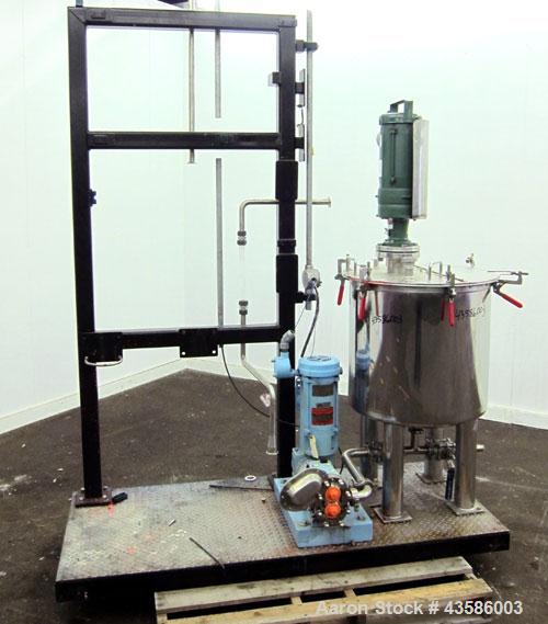 Used Graco Mixing System consisting of: (1) 45 Gallon Stainless Steel Graco Tan