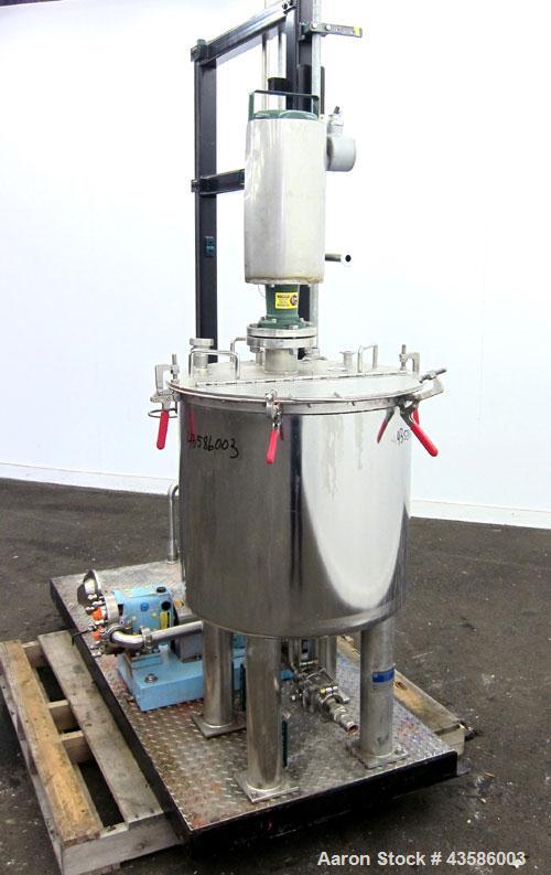 Used Graco Mixing System consisting of: (1) 45 Gallon Stainless Steel Graco Tan