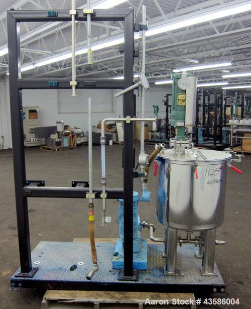 Used Graco Mixing System consisting of: (1) 45 Gallon Stainless Steel Graco Tan
