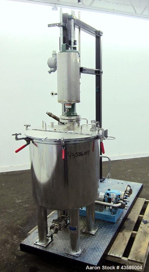 Used Graco Mixing System consisting of: (1) 45 Gallon Stainless Steel Graco Tan