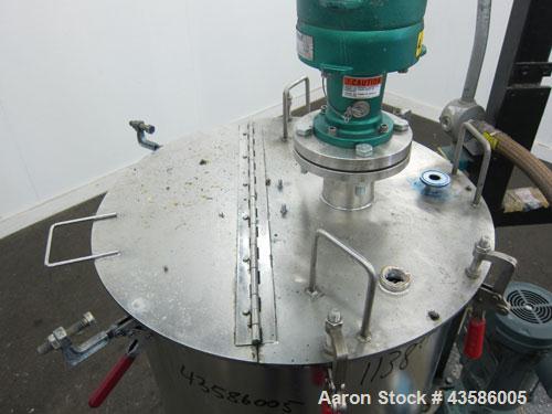 Used Graco Mixing System consisting of: (1) 45 Gallon Stainless Steel Graco Tan