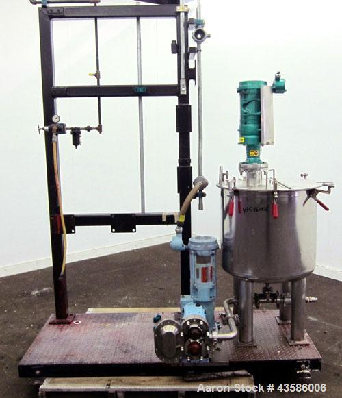 Used Graco Mixing System consisting of: (1) 45 Gallon Stainless Steel Graco Tan