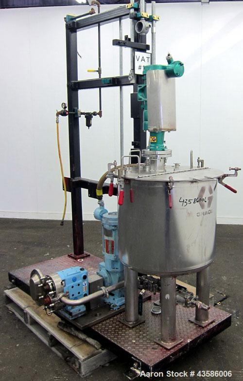 Used- Graco Mixing System consisting of: (1) 45 Gallon Stainless Steel Graco Tan