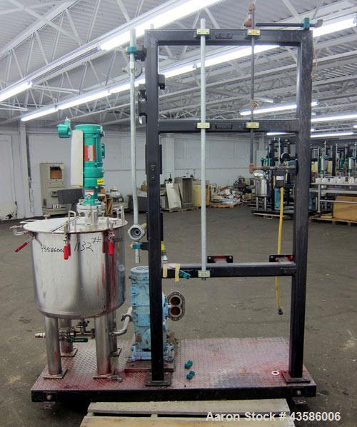 Used- Graco Mixing System consisting of: (1) 45 Gallon Stainless Steel Graco Tan