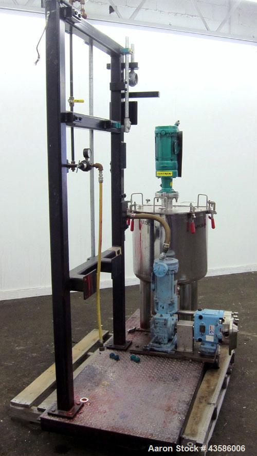 Used Graco Mixing System consisting of: (1) 45 Gallon Stainless Steel Graco Tan