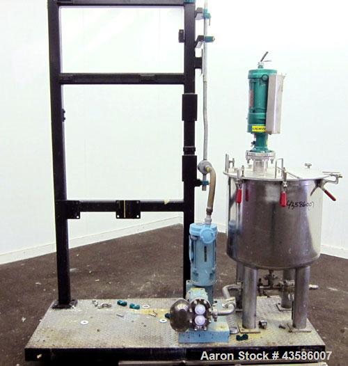 Used Graco Mixing System consisting of: (1) 45 Gallon Stainless Steel Graco Tan