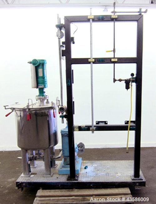Used Graco Mixing System consisting of: (1) 45 Gallon Stainless Steel Graco Tan