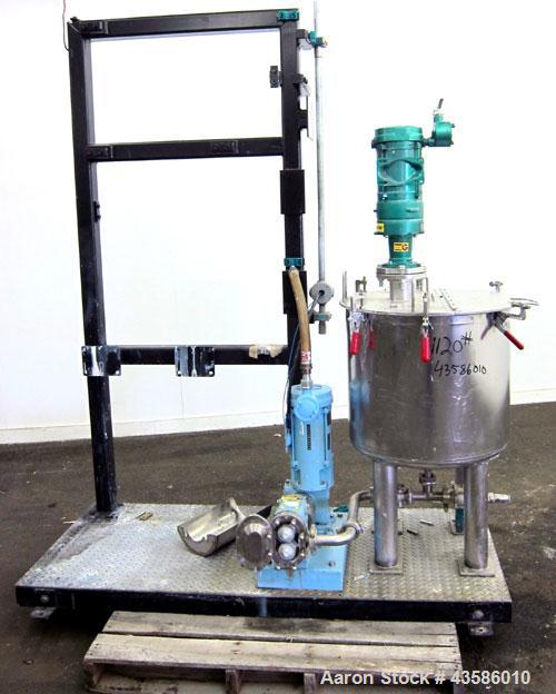 Used Graco Mixing System consisting of: (1) 45 Gallon Stainless Steel Graco Tan