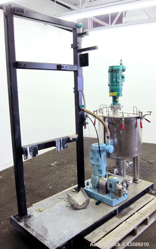 Used Graco Mixing System consisting of: (1) 45 Gallon Stainless Steel Graco Tan