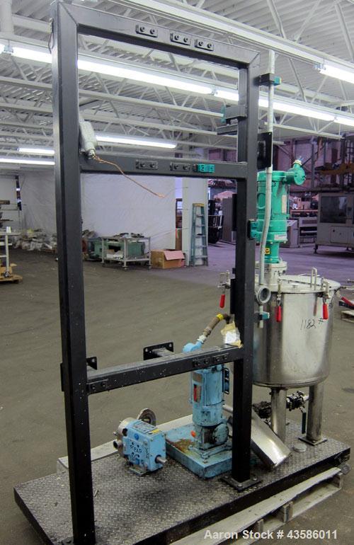 Used Graco Mixing System consisting of: (1) 45 Gallon Stainless Steel Graco Tan