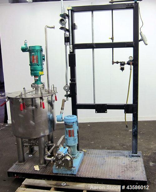 Used Graco Mixing System consisting of: (1) 45 Gallon Stainless Steel Graco Tan