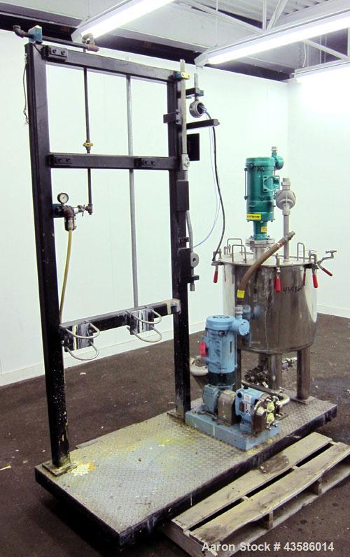 Used Graco Mixing System consisting of: (1) 45 Gallon Stainless Steel Graco Tan