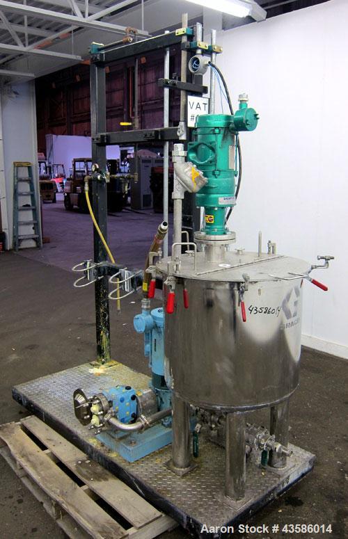 Used Graco Mixing System consisting of: (1) 45 Gallon Stainless Steel Graco Tan
