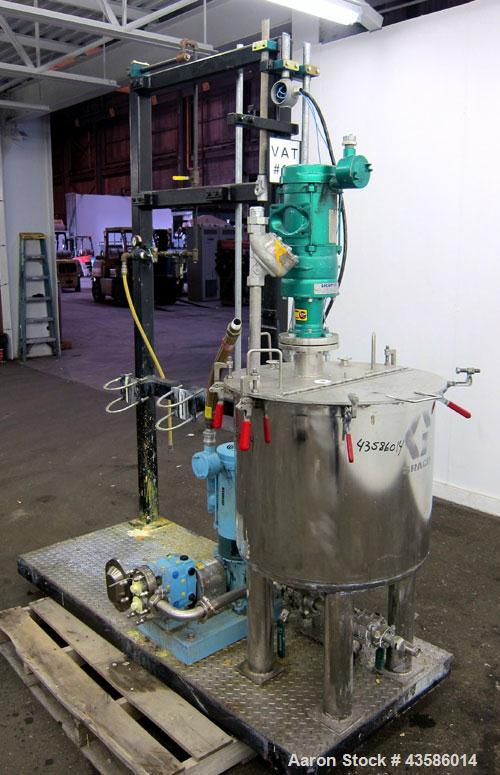 Used- Graco Mixing System consisting of: (1) 45 Gallon Stainless Steel Graco Tan