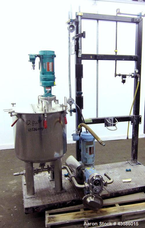 Used- Graco Mixing System consisting of: (1) 45 Gallon Stainless Steel Graco Tan