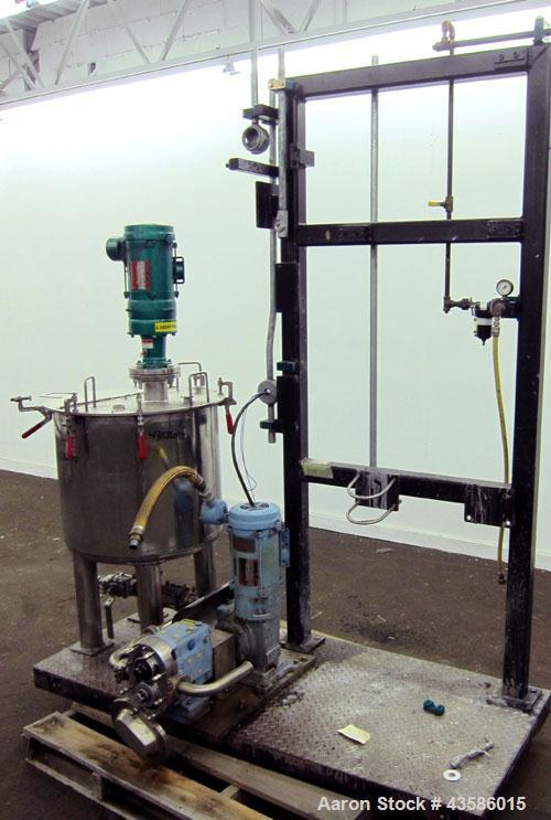 Used Graco Mixing System consisting of: (1) 45 Gallon Stainless Steel Graco Tan