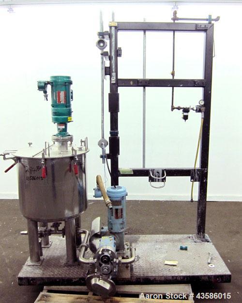 Used Graco Mixing System consisting of: (1) 45 Gallon Stainless Steel Graco Tan