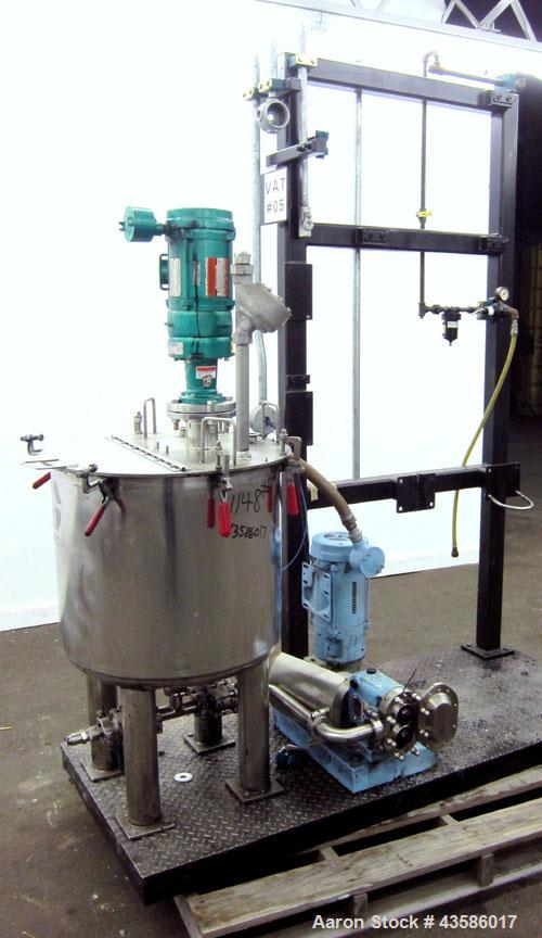 Used Graco Mixing System consisting of: (1) 45 Gallon Stainless Steel Graco Tan
