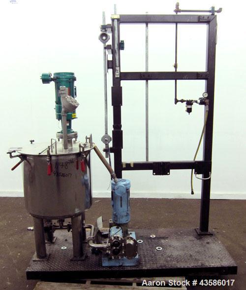 Used- Graco Mixing System consisting of: (1) 45 Gallon Stainless Steel Graco Tan