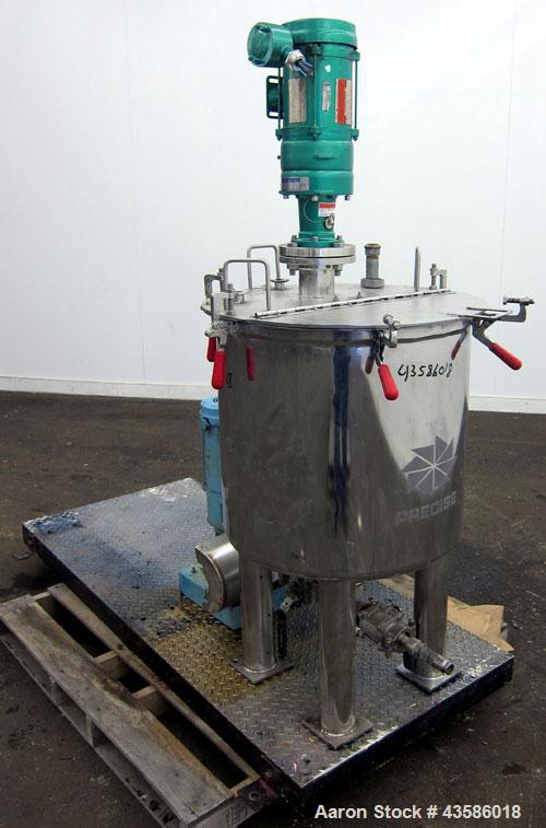 Used- Graco Mixing System consisting of: (1) 45 Gallon Stainless Steel Graco Tan