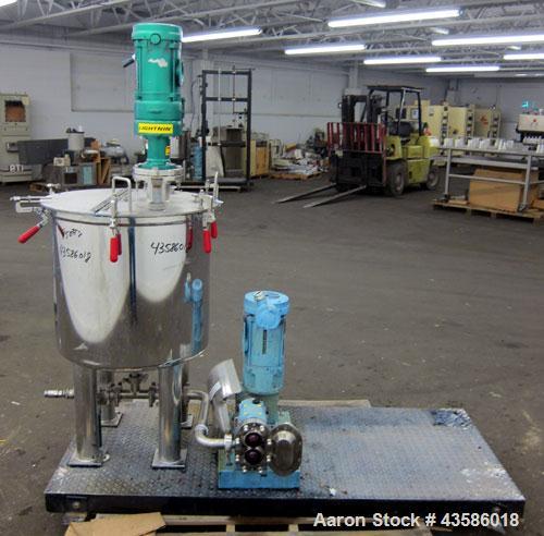 Used- Graco Mixing System consisting of: (1) 45 Gallon Stainless Steel Graco Tan