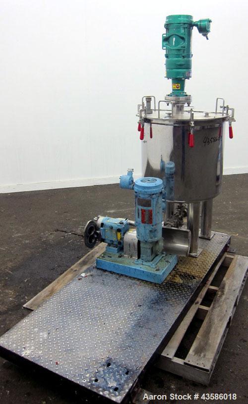 Used Graco Mixing System consisting of: (1) 45 Gallon Stainless Steel Graco Tan