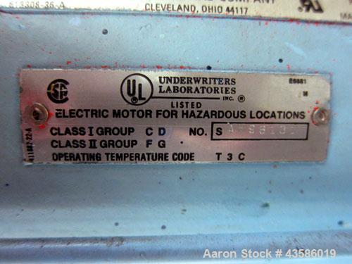 Used Graco Mixing System consisting of: (1) Graco tank, 45 gallon, 304 stainless steel. 24" Diameter x 21" straight side, open top with a 1/3 hinged clamp down cover, dished bottom. Approximate 1/2" ...