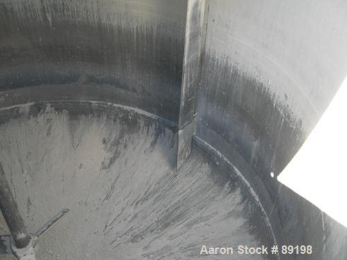 USED: Graco tank, 100 gallon, 304 stainless steel, vertical. 30" diameter x 20" straight side. Flat bolt on top with 1/4 hinged cover, dish bottom. Top entering Lightnin agitator, model XJCK-43. 1" d...