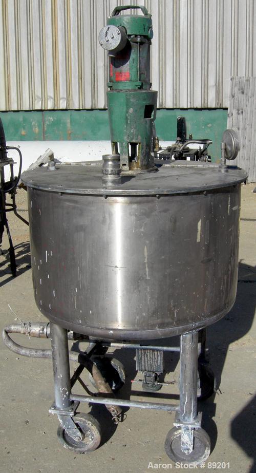 USED: 100 Gallon Stainless Steel Graco tank, Model XJCK-43