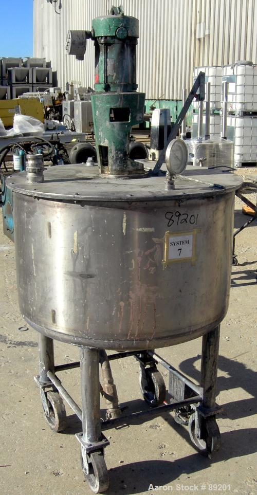 USED: 100 Gallon Stainless Steel Graco tank, Model XJCK-43