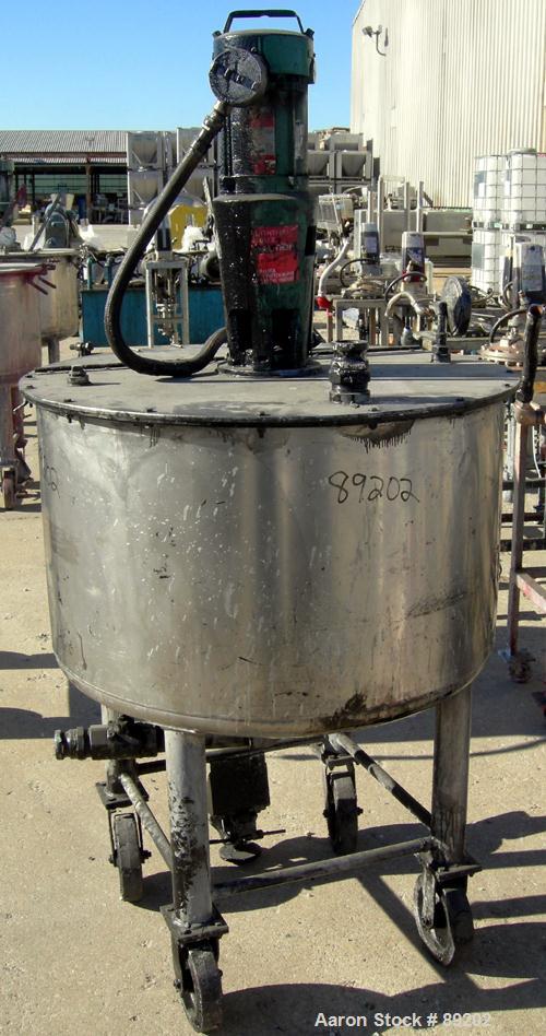 USED: 100 Gallon Stainless Steel Graco Tank, Model XJCK-43