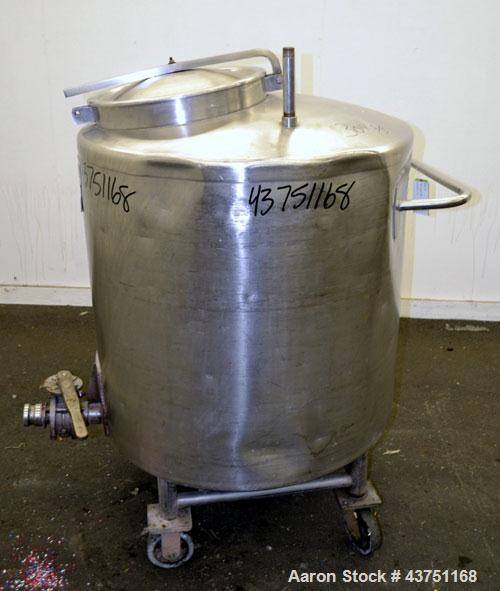 Used 100 Gallon Stainless Steel Groen Tank