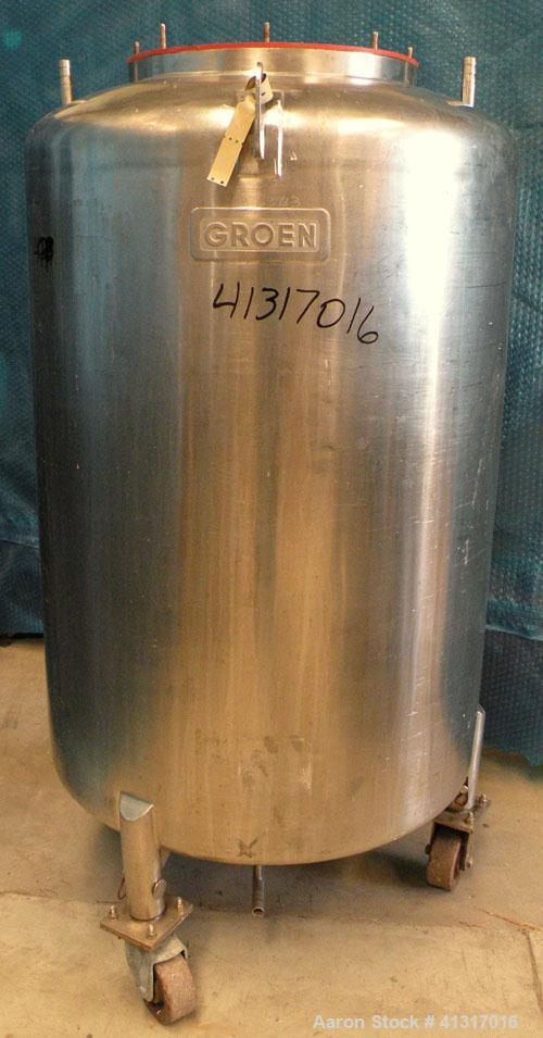 Used 120 Gallon Stainless Steel Groen Pressure Tank, Model 120 GAL SP