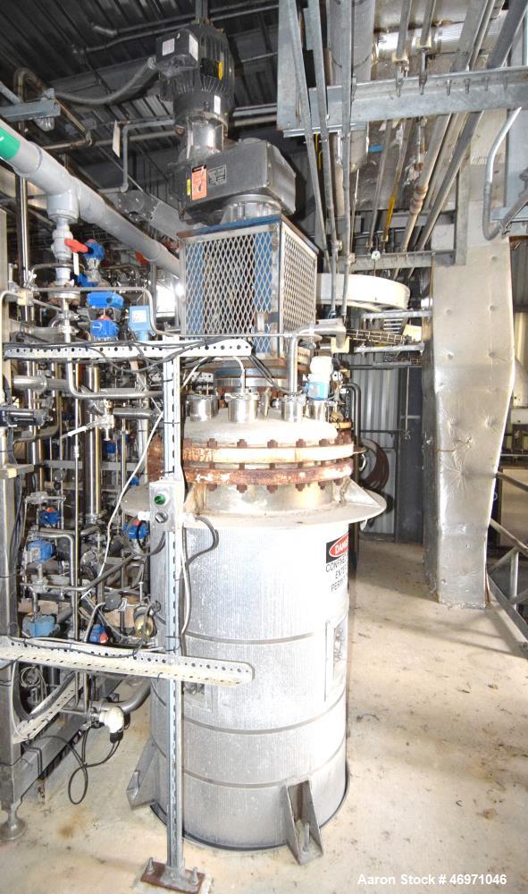 Used Groen Pressure Tank, Approximate 450 Gallons, 316 Stainless Steel