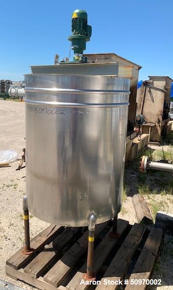 Used Groen 200 Gallon Mix Tank, Model MB-200, 304 Stainless Steel