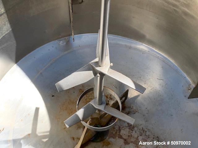 Used Groen 200 Gallon Mix Tank, Model MB-200, 304 Stainless Steel