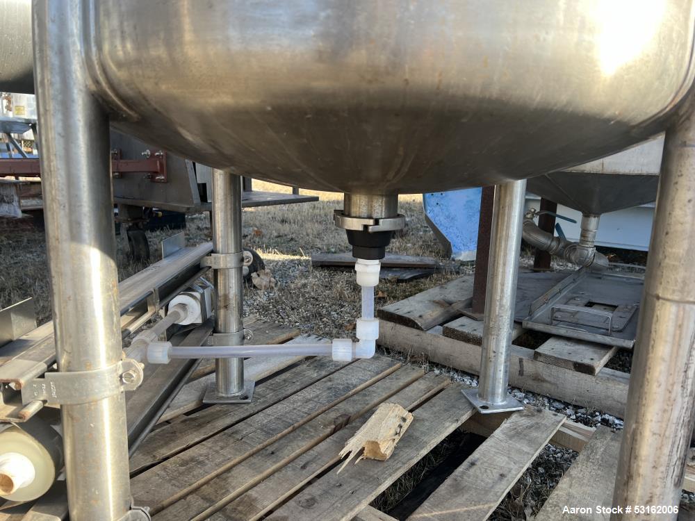 Used 150 Gallon 316 Stainless Steel Pressure Tank – Howard Fabrication | 30 PSI | Dished Top & Bottom | Agitator Port