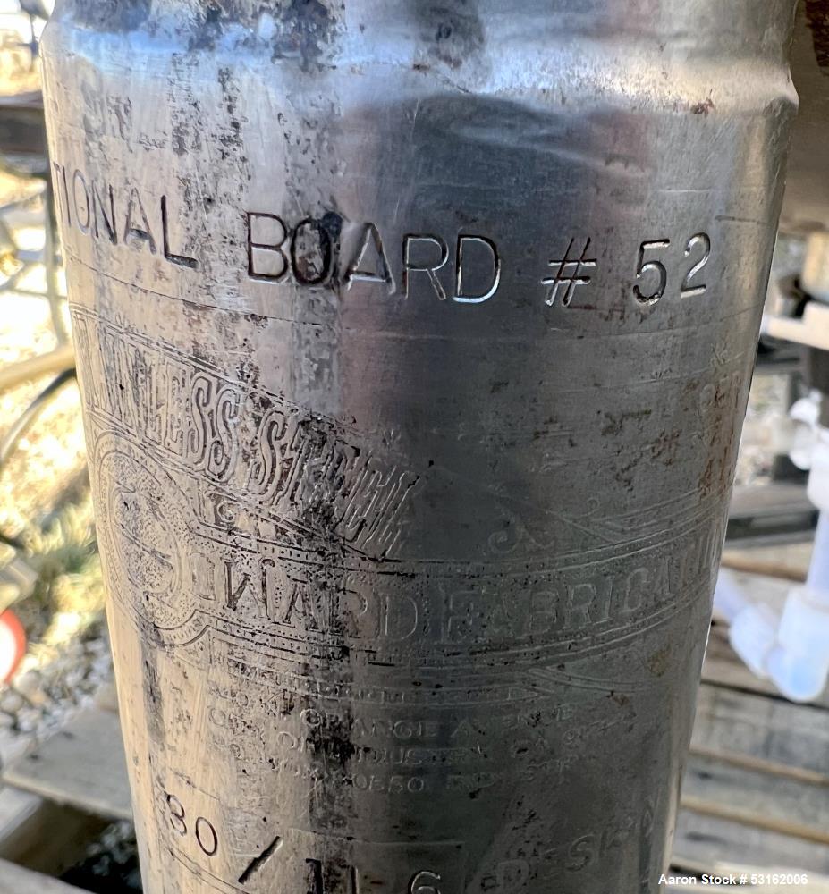 Used 150 Gallon 316 Stainless Steel Pressure Tank – Howard Fabrication | 30 PSI | Dished Top & Bottom | Agitator Port